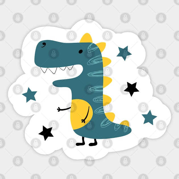 Dinosaur Sticker by LeonAd